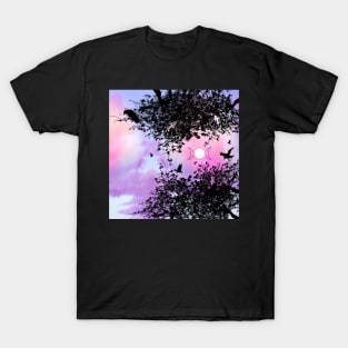 Raven Tree triple moon T-Shirt